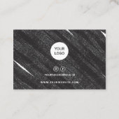 Zakelijke royalty's zwarte witte moderne visitekaartje (Achterkant)