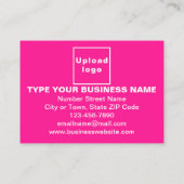 Zakelijke roze benoemingskaart afsprakenkaartje (Achterkant)