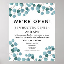 Zakelijke ruimte Blauwgroen zwarte botanische hero