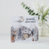 Zakelijke seizoenen Groeten Kerstmis Kaart (Staand voorkant)