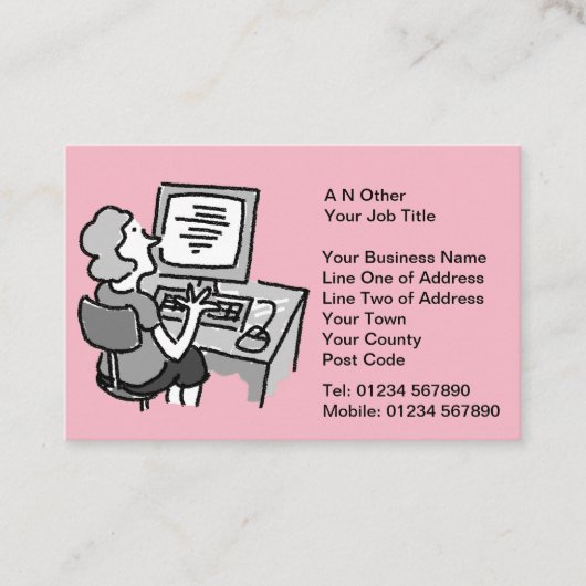 Zakelijke services visitekaartje (Voorkant)