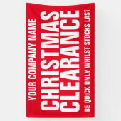 Zakelijke signaalbanner voor detailhandel spandoek (Verticaal)