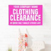 Zakelijke signaalbanner voor detailhandel spandoek (Insitu)