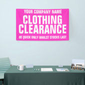 Zakelijke signaalbanner voor detailhandel spandoek (Beurs)