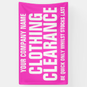 Zakelijke signaalbanner voor detailhandel spandoek (Verticaal)