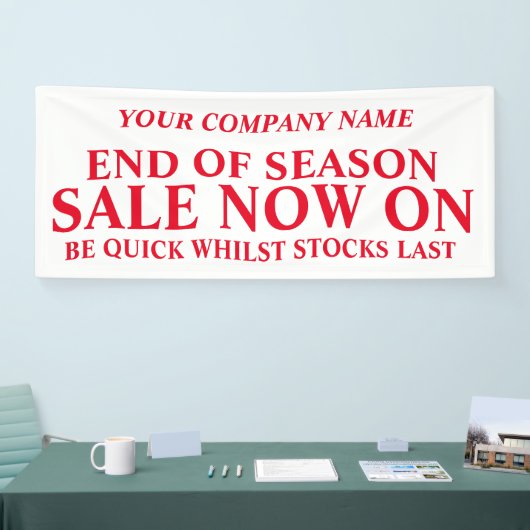 Zakelijke signaalbanner voor detailhandel spandoek (Beurs)