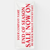 Zakelijke signaalbanner voor detailhandel spandoek (Verticaal)