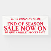 Zakelijke signaalbanner voor detailhandel spandoek (Horizontaal)