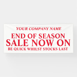 Zakelijke signaalbanner voor detailhandel spandoek