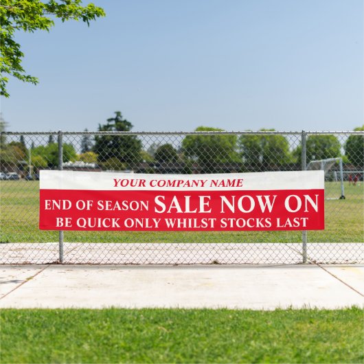 Zakelijke signaalbanner voor detailhandel spandoek (Insitu)