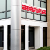 Zakelijke signaalbanner voor detailhandel spandoek (Buitenkant Gebouw)