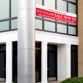 Zakelijke signaalbanner voor detailhandel spandoek