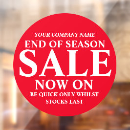 Zakelijke signalisatie voor winkelwinkelwinkelwink raamsticker