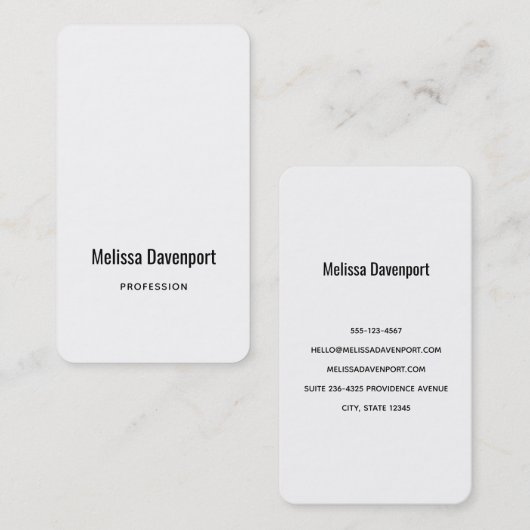 Zakelijke Sjabloon 10 Visitekaartje (Voorkant / Achterkant)