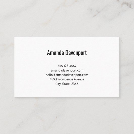 Zakelijke sjabloon 7 visitekaartje (Achterkant)