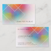 Zakelijke Sjabloon Moderne Kleurrijke Abstracte Ku Visitekaartje (Voorkant / Achterkant)