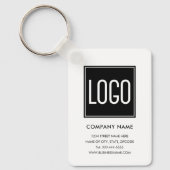 Zakelijke sleutelhanger met logo – op maat (Voorkant)