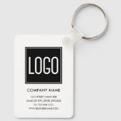 Zakelijke sleutelhanger met logo – op maat (Achterkant)
