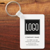 Zakelijke sleutelhanger met logo – op maat (Voorkant)