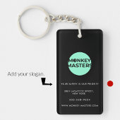 Zakelijke sleutelhangers minimalistisch alles zwar