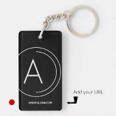 Zakelijke sleutelhangers minimalistisch alles zwar