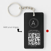 Zakelijke sleutelhangers minimalistisch alles zwar