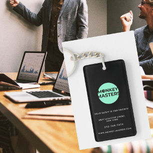 Zakelijke sleutelhangers minimalistisch geheel zwa