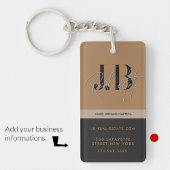 Zakelijke sleutelhangers minimalistisch schoon een