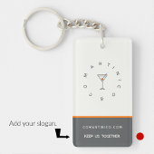 Zakelijke sleutelhangers minimalistisch schoon een