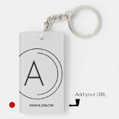 Zakelijke sleutelhangers minimalistisch zwart wit