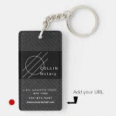 Zakelijke sleutelhangers minimalistische streep zw