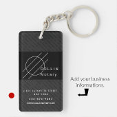 Zakelijke sleutelhangers minimalistische streep zw