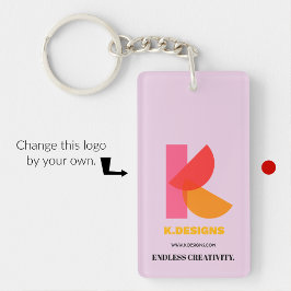 Zakelijke sleutelhangers minimalistische zwarte ac