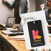 Zakelijke sleutelhangers minimalistische zwarte ac