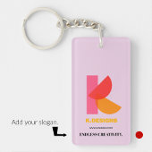 Zakelijke sleutelhangers minimalistische zwarte ac