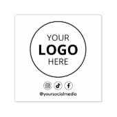 Zakelijke sociale media Logo Zelfinktende Stempel (Design)