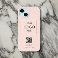 Zakelijke sociale media QR-code Blush