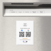 Zakelijke sociale recensie met Qr-code Magneet (Insitu (Vaatwasser))