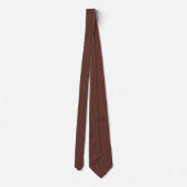 Zakelijke Solid Brown Stropdas (Achterkant)