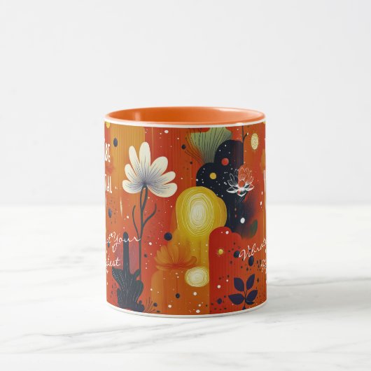 Zakelijke Spa en Wellness - Cactus en Zonnebloem Mok (Midden)