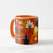 Zakelijke Spa en Wellness - Cactus en Zonnebloem Mok (Voorkant links)