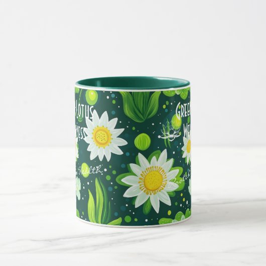 Zakelijke Spa en Wellness Levendige Cactus & Bloem Mok (Midden)