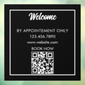 Zakelijke startpagina alleen op afspraak raamsticker (Vel 3)