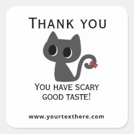 Zakelijke sticker - Halloween bedankt