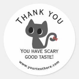 Zakelijke sticker - Halloween bedankt