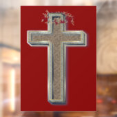 Zakelijke sticker voor op het raam rode achtergron (Vel 2)