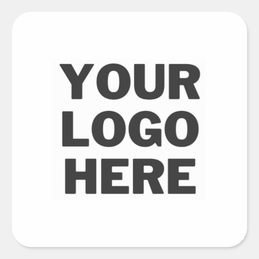 Zakelijke stickerlabel vierkante sticker (Voorkant)