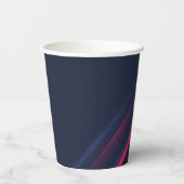 Zakelijke stijlvolle verlopen Modern Professional Papieren Bekers (Achterkant)