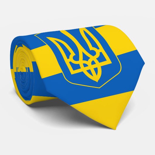 Zakelijke stripjes voor de Oekraïense vlag en Oekr Stropdas (Opgerold)