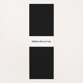 Zakelijke studio voor zwarte rechthoekige logo yogamat (Voorkant)